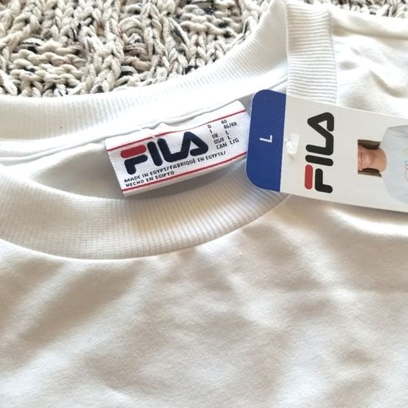 White FILA boxy t-shirt - Picture 3 of 3